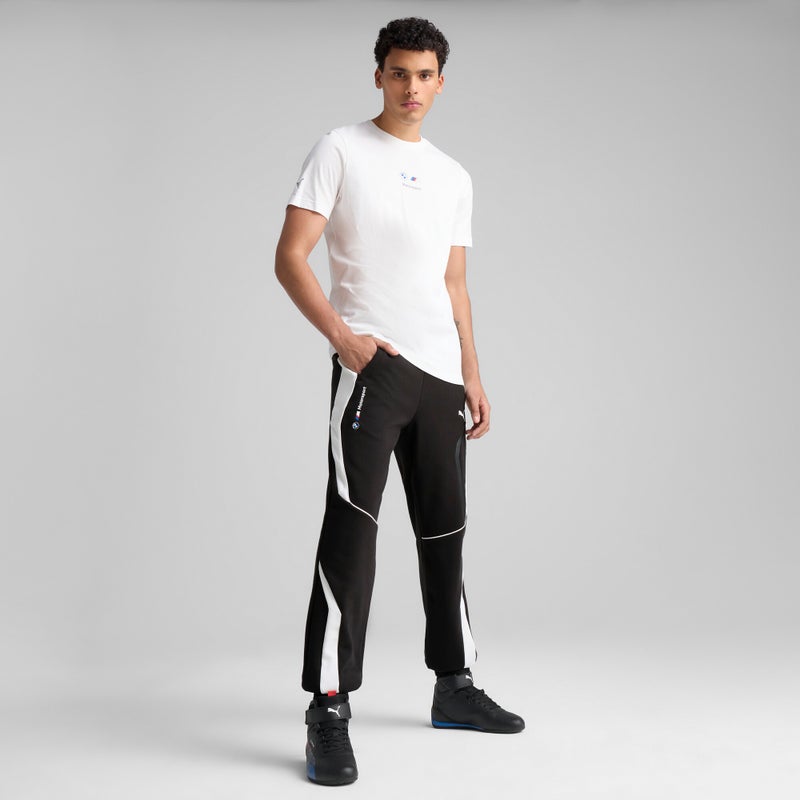 PUMA BMW M Motorsport Car Graphic Mens White T-Shirt 2 - Image 3